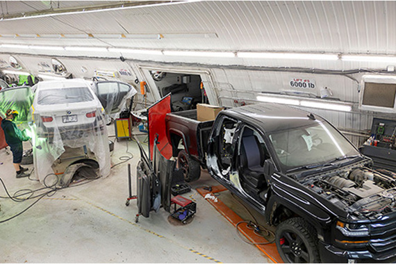 Atelier de carrosserie